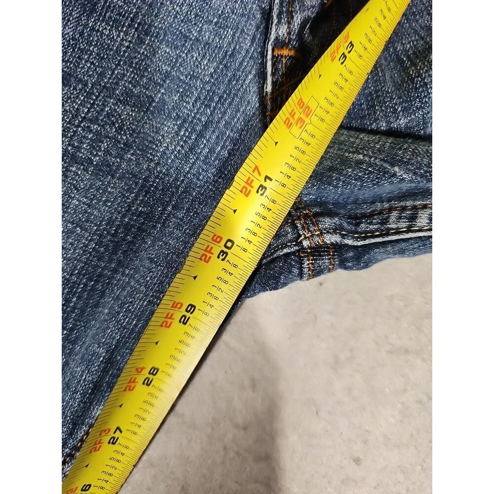 Levi's 524 Jeans Womens 15M Too Superlow Medium Wash Stretch Denim Low Rise - Picture 4 of 9